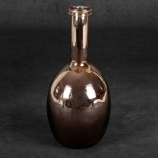  Dalia egyszálas üveg váza Barna/arany 11x11x31 cm dekoráció