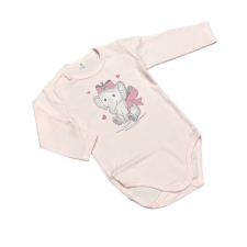 Dalma Hosszú Ujjú Body - Rózsaszín Elefántos - 86 kombidressz, body