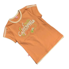 Dalma Lányka Póló - Narancs Nyomott Mintás "California" 134 (KIÁRUSÍTÁS) gyerek póló