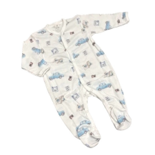 Dalma Pamut Ujjas Rugdalózó - Fehér Kék Autó Fényképező 68 rugdalózó