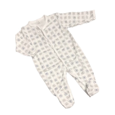 Dalma Pamut Ujjas Rugdalózó - Fehér Kék/Szürke Bagoly 86 rugdalózó