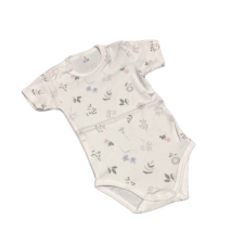 Dalma Rövid ujjú body - Fehér Mezei Virág - 74 kombidressz, body
