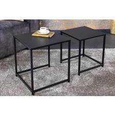 Damaris Design dohányzóasztal Damaris 40 cm fekete 2 db-os szett bútor