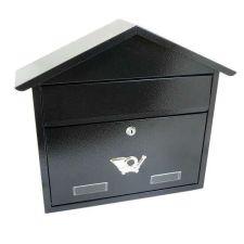 Damech postaláda, C4 formátum, 43x12x39 cm, fekete postaláda