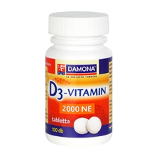 Damona D3-vitamin tabletta, 100 db vitamin és táplálékkiegészítő