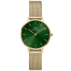  Daniel Wellington Petite Emerald női karóra 28 mm, zöld számlap és arany szíj