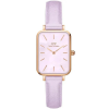  Daniel Wellington Quadro női karóra, 20 mm, rózsaarany tok, levendula bőrszíj