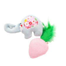 Danish Design Danish Dog Design Nelly and Strawberry Catnip Duo 13cm játék macskáknak