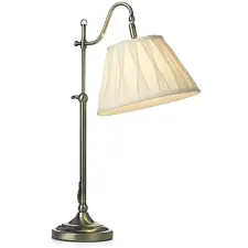 Dar Lighting klasszikus asztali lámpa suffolk antik sárgaréz tejszínes darsuf4075-x világítás