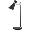 Dar Lighting modern asztali lámpa ashworth fekete csiszolt króm darash4122