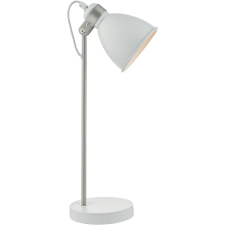 Dar Lighting modern asztali lámpa frederick fehér szatén króm darfre4202 világítás