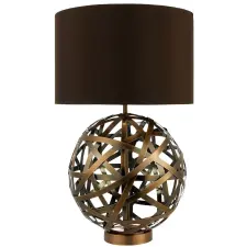 Dar Lighting modern asztali lámpa voyage barna réz darvoy4264 világítás