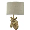 Dar Lighting modern boho fali lámpa sophie természetes vászon arany darsop0735
