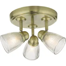 Dar Lighting modern fürdőszobai lámpa cedric antik sárgaréz átlátszó darced7675 világítás