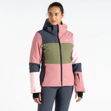 Dare2be Banded Jacket Női síkabát 30000 vízálló és lélegző rózsaszín/korall/pink sífelszerelés