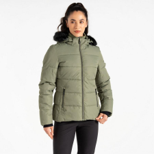 Dare2be GlamorizeV Jacket Női síkabát 10000 mm vízálló és lélegző zöld sífelszerelés