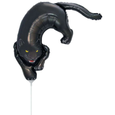  Dark Panther, Fekete párduc fólia lufi 36 cm (WP) party kellék