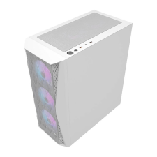 DarkFlash DK352 MESH + 4 db ARGB ventilátor fehér számítógép ház