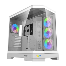 DarkFlash DQX90 táp nélküli ablakos ház fehér (DQX90 White) számítógép ház