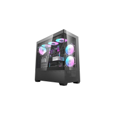 DarkFlash DS900 AIR számítógépház (fekete) + 6 ARGB ventilátorok számítógép ház