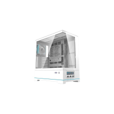 DarkFlash DY451 PRO számítógépház + 1 ventilátor (fehér) számítógép ház