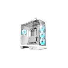 DarkFlash DY470 számítógépház + 4 ventilátor (fehér) számítógép ház