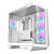 DarkFlash DY470 táp nélküli ablakos ház fehér + 4db ventilátor + GPU konzol (DY470 fans+holder Wh)