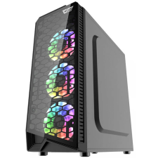 DarkFlash Water Square 5 fekete számítógép ház