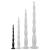 DarkSil Dildo Scale gyöngyök S 30 x 3cm fekete