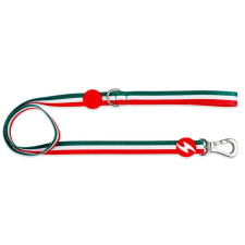 Dashi Stripes Green&amp;Red póráz L (2,5cmx120cm) nyakörv, póráz, hám kutyáknak