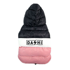  Dashi Stripes Pink&amp;amp;Black kutyakabát 4XL (56 cm háthossz) kutyaruha