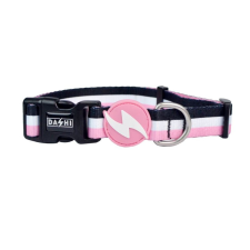 Dashi Stripes Pink&amp;Black nyakörv S (28-42cm) nyakörv, póráz, hám kutyáknak