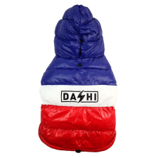Dashi Stripes Red&amp;Blue kutyakabát 4XL (56cm háthossz) kutyaruha