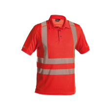 Dassy Brandon jólláthatósági munkavédelmi póló piros színben