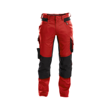 Dassy Dynax munkavédelmi nadrág piros/fekete színben munkaruha