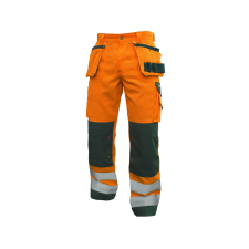 Dassy Glasgow munkavédelmi nadrág narancs/zöld színben munkaruha