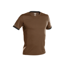 Dassy Nexus férfi kereknyakú póló barna/antracitszürke színben