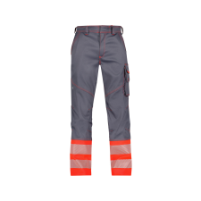 Dassy Princeton munkavédelmi jól láthatósági derekas nadrág szürke/piros színben munkaruha