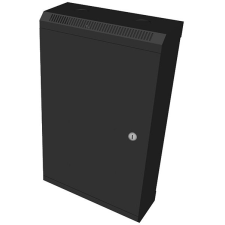 Datacom 10" 12U / 140mm, fémlemez, fekete szerver