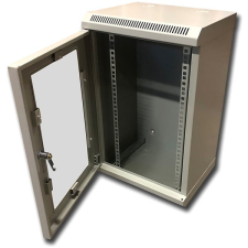 Datacom 10" 12U / 280mm üvegajtós, szürke szerver