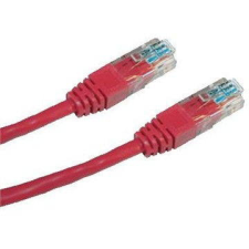 Datacom Adatkommunikációs CAT5E UTP 10 m piros kábel és adapter