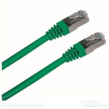 Datacom CAT5E FTP, 1m, zöld kábel és adapter