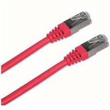 Datacom CAT5E FTP 2 m, piros kábel és adapter