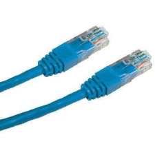 Datacom CAT5E UTP, 0.25m, kék (1493) kábel és adapter