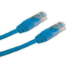 Datacom CAT5E UTP 10 m, kék kábel és adapter