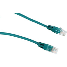 Datacom CAT5E UTP, 1,5m, zöld kábel és adapter