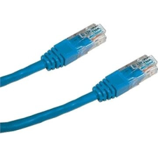 Datacom CAT5E UTP, 2m, kék kábel és adapter