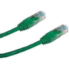 Datacom CAT5E UTP, 2m, zöld kábel és adapter