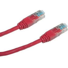 Datacom CAT5E UTP, 3 m, piros kábel és adapter