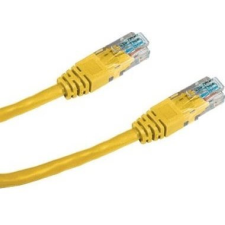 Datacom CAT5E UTP, 3m, sárga kábel és adapter